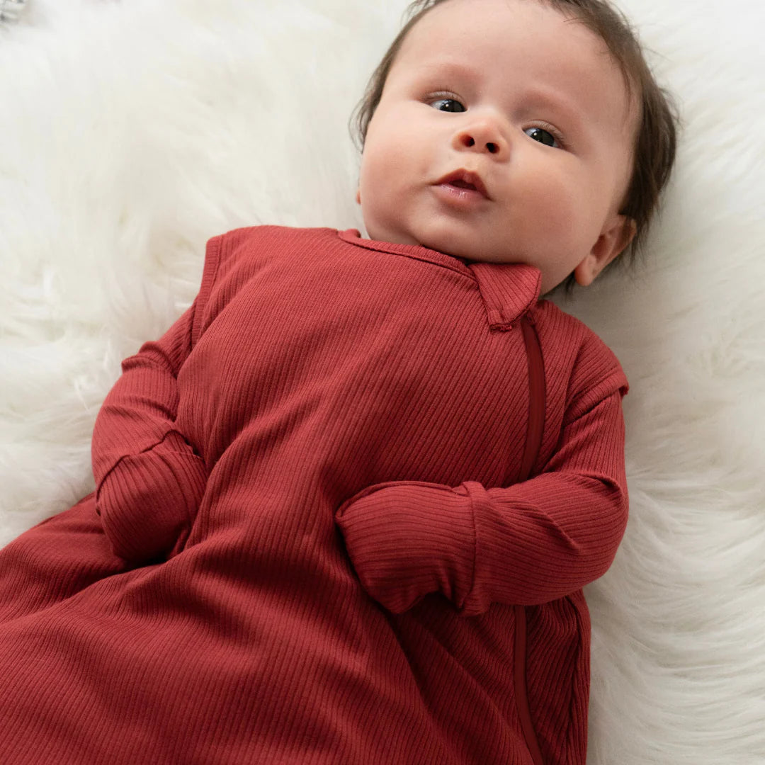 2.5 tog TOG Ribbed Bamboo Sleep Sack - Burgundy