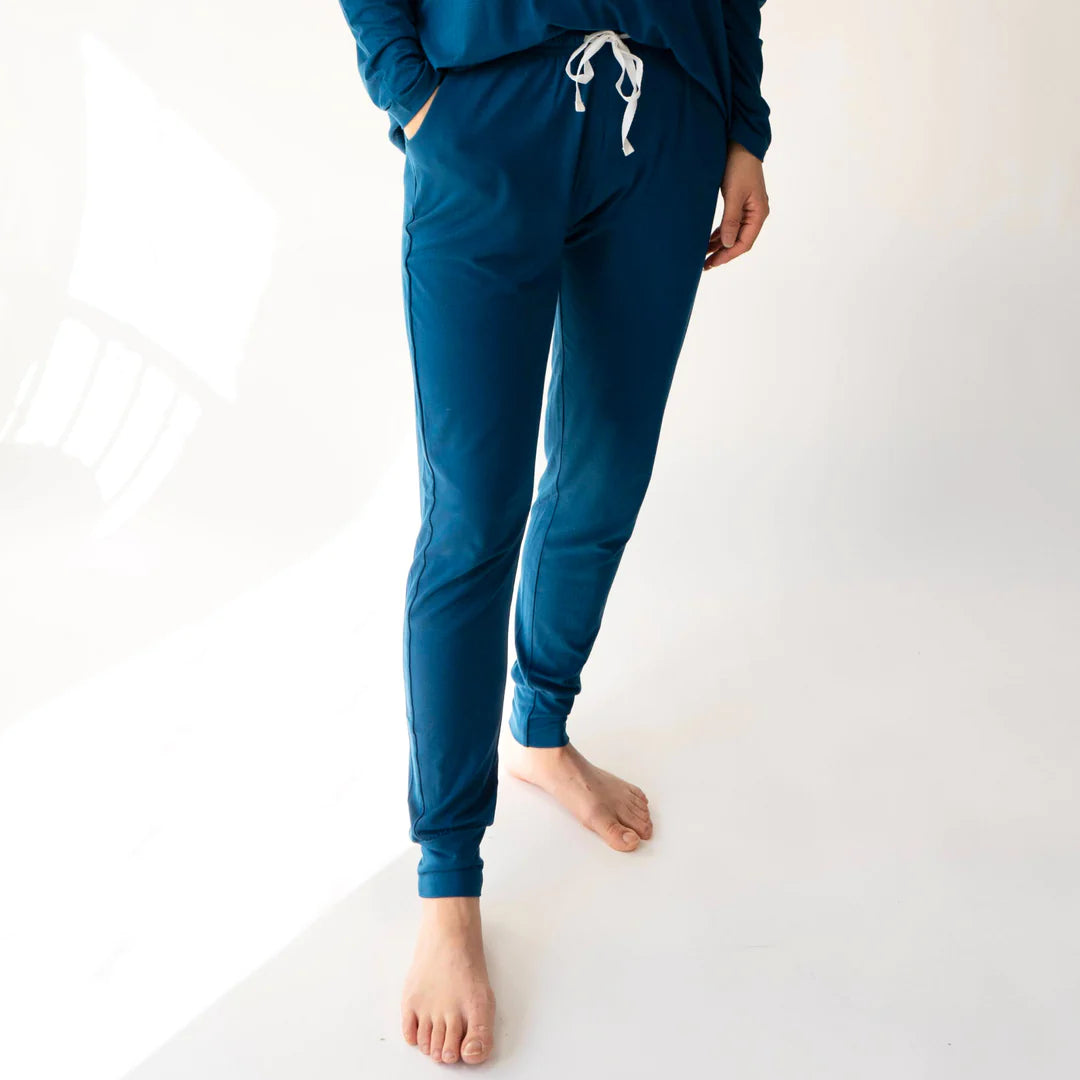 Women's Long Sleeve Jogger Set - Deep Blue