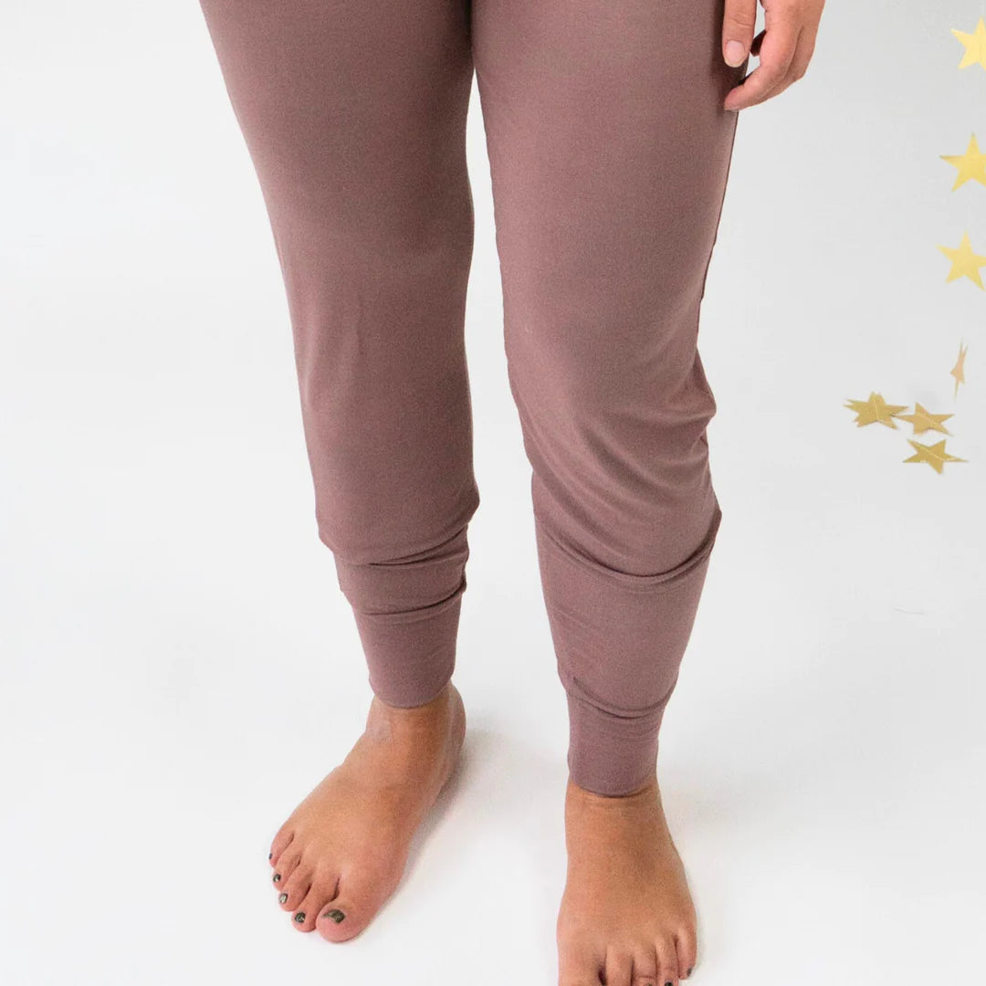 Women's Long Sleeve Jogger Set - Twilight Mauve