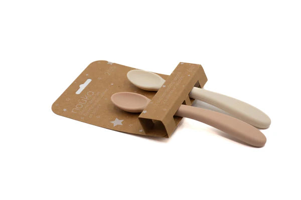 Feeding Spoon Set - Soft Blush/Shifting Sand