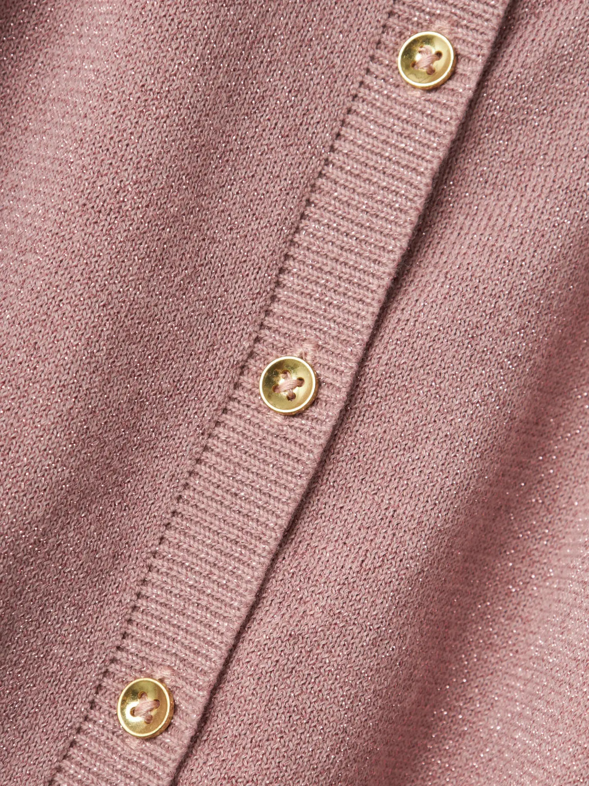 Mauve Cardigan with Ruffle