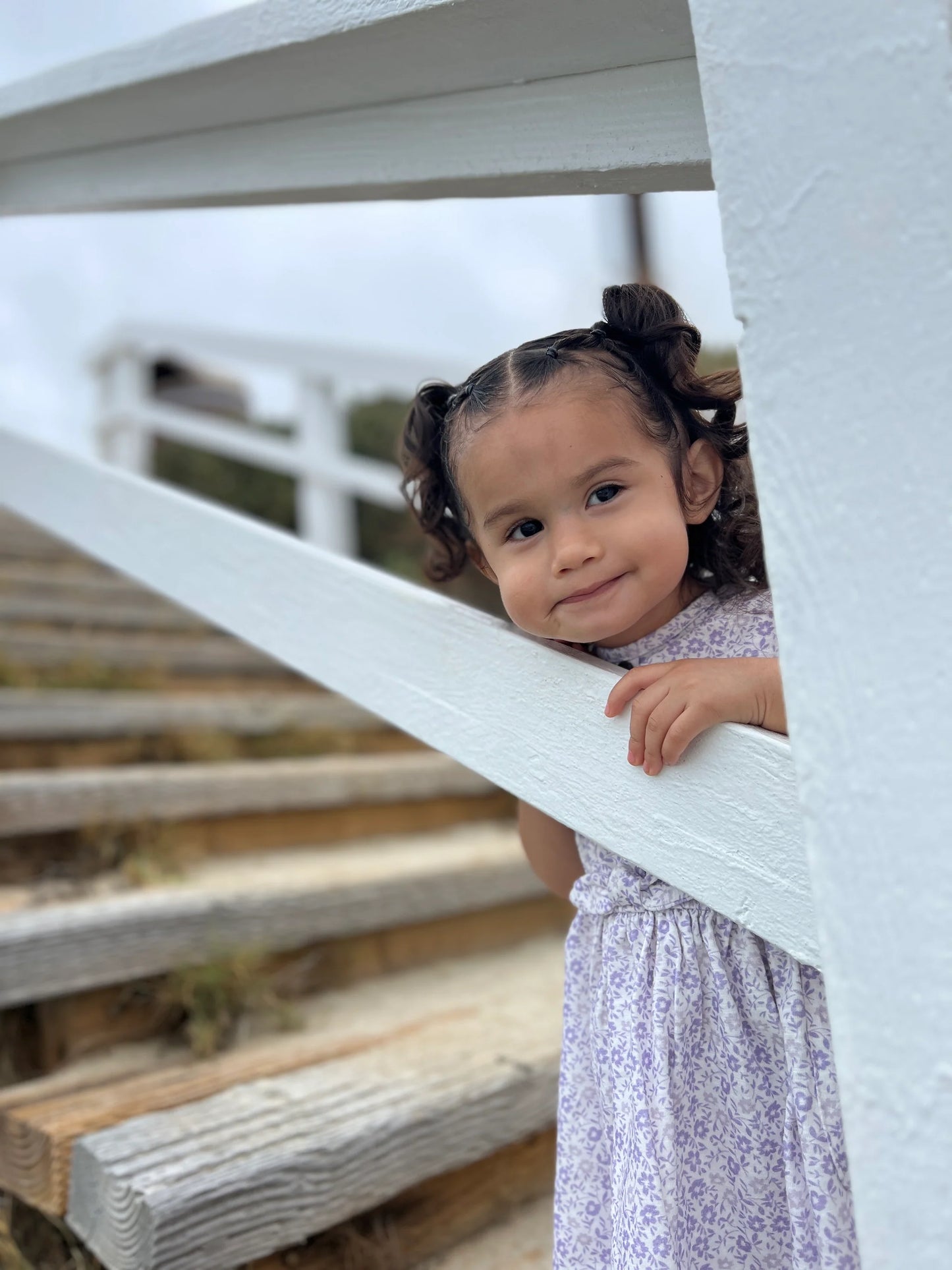 Kids Daisy Dress in Lavender Floral