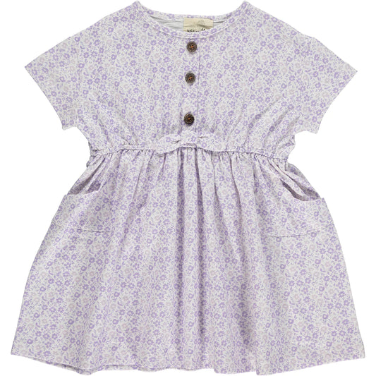 Kids Daisy Dress in Lavender Floral
