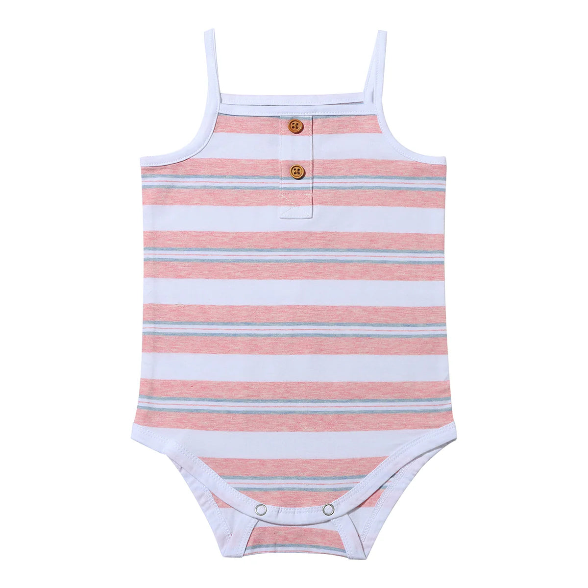 Karter Onesie in Pink Retro Stripe