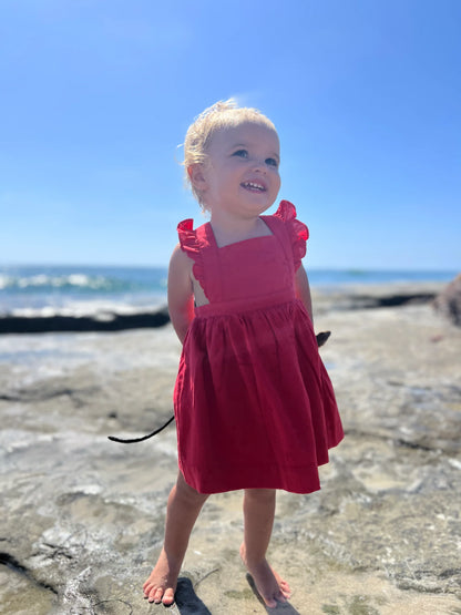 Maeve Dress in Red (Baby & Kids)