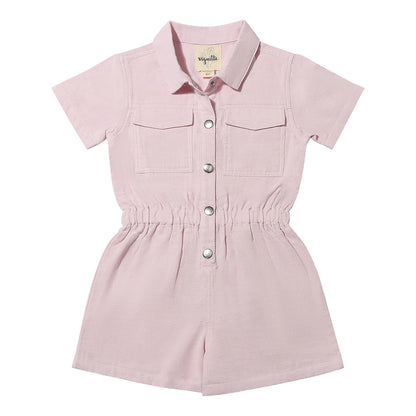 Addison Romper in Rose