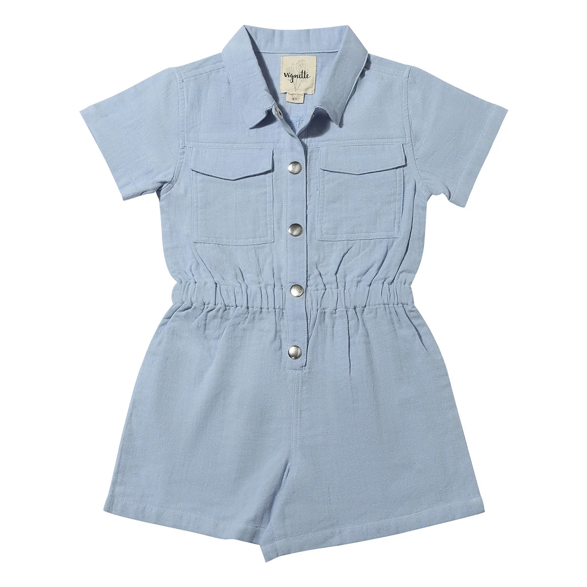 Addison Romper in Blue