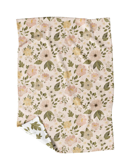 Pink Flowers Blanket