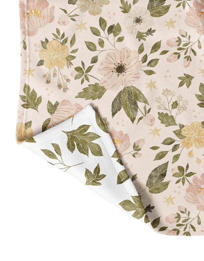 Pink Flowers Blanket