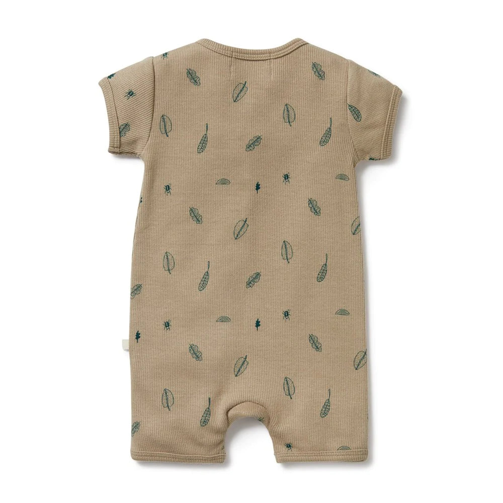 Jungle Leaf Organic Romper