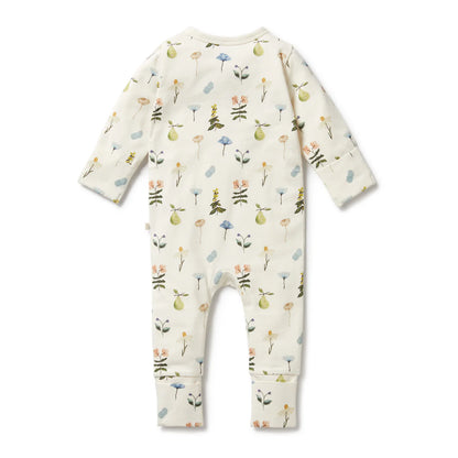 Petit Garden Organic Zipsuit with Feet