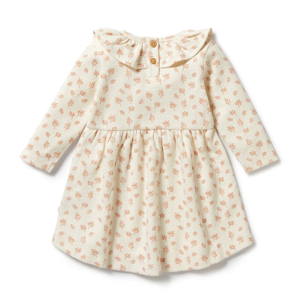 Winter Bloom Organic Waffle Dress