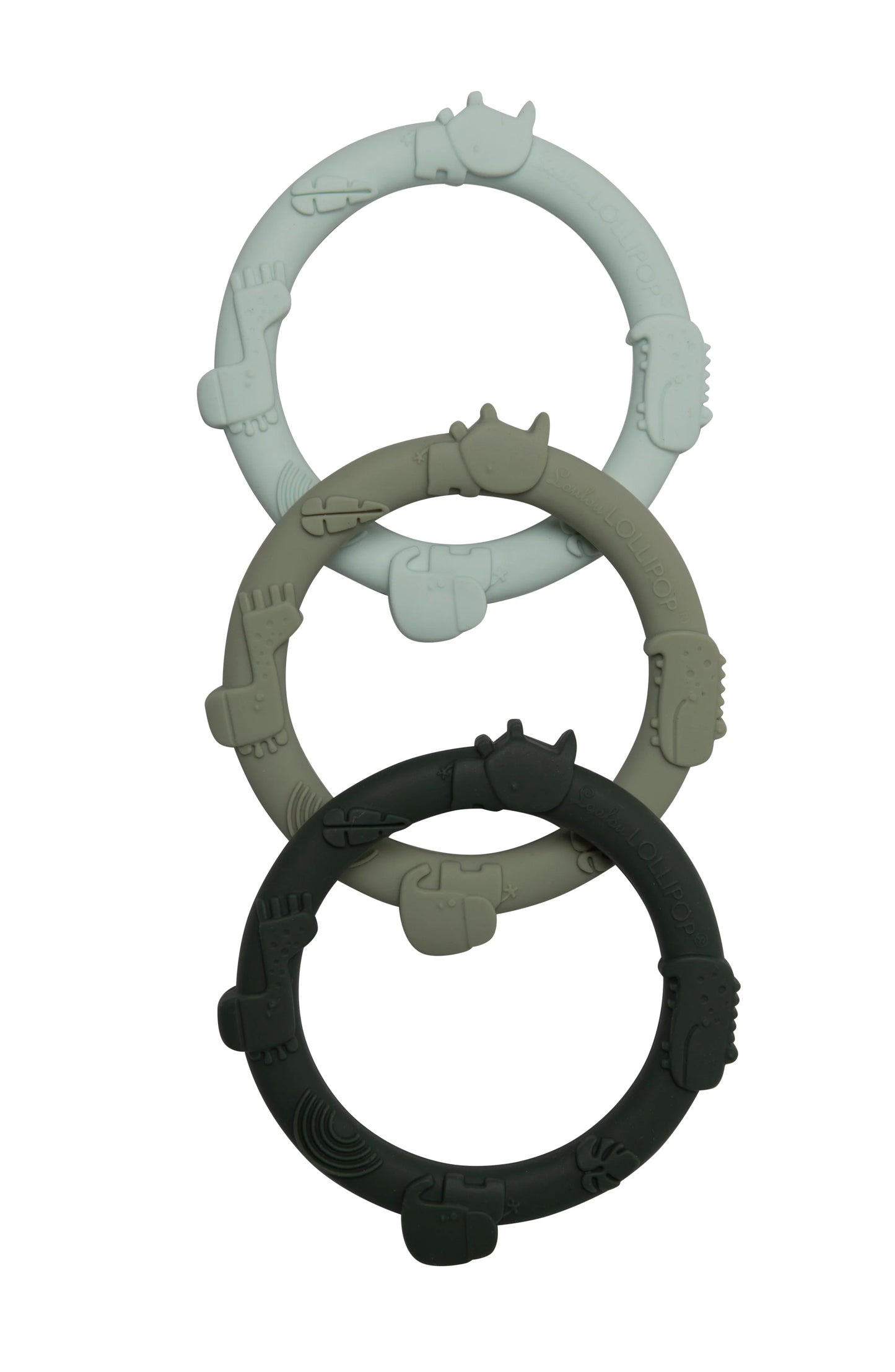 Sage - Wild Teething Ring Set