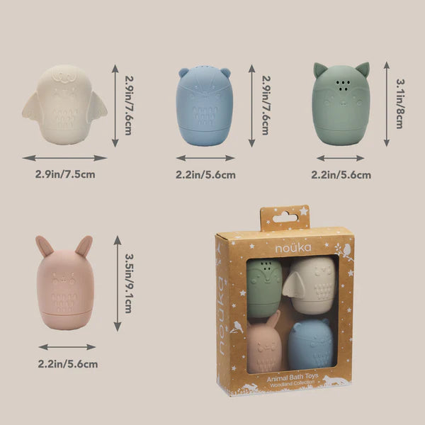 Animal Bath Toys Woodland Collection