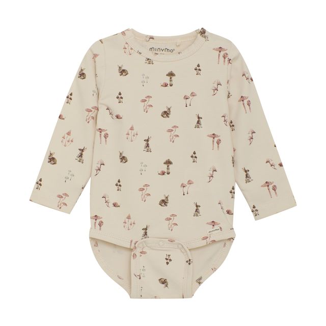 Baby Cream Bunny & Snail Bodysuit
