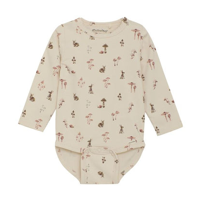 Baby Cream Bunny & Snail Bodysuit
