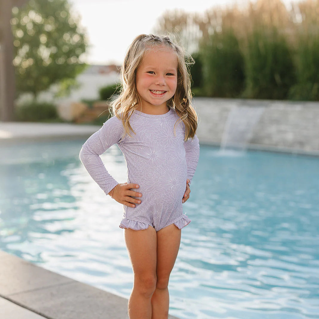 The "Lily" Ruffle Rashguard Suit