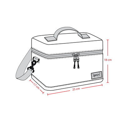 Lunch Box Blue Gradient Dinosaur Print