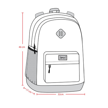 Kids Backpack Navy Unicorn Print