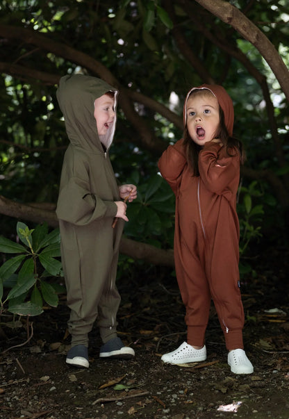 Hooded Jumpsuit - Olive