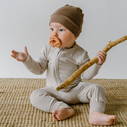 Oat - Footless Sleeper with Fold-Over Cuffs