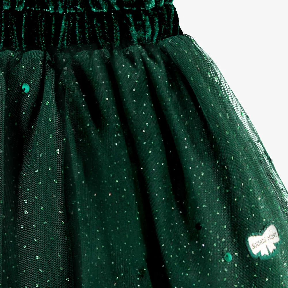 Green Sequined Skirt