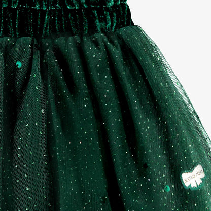 Green Sequined Skirt