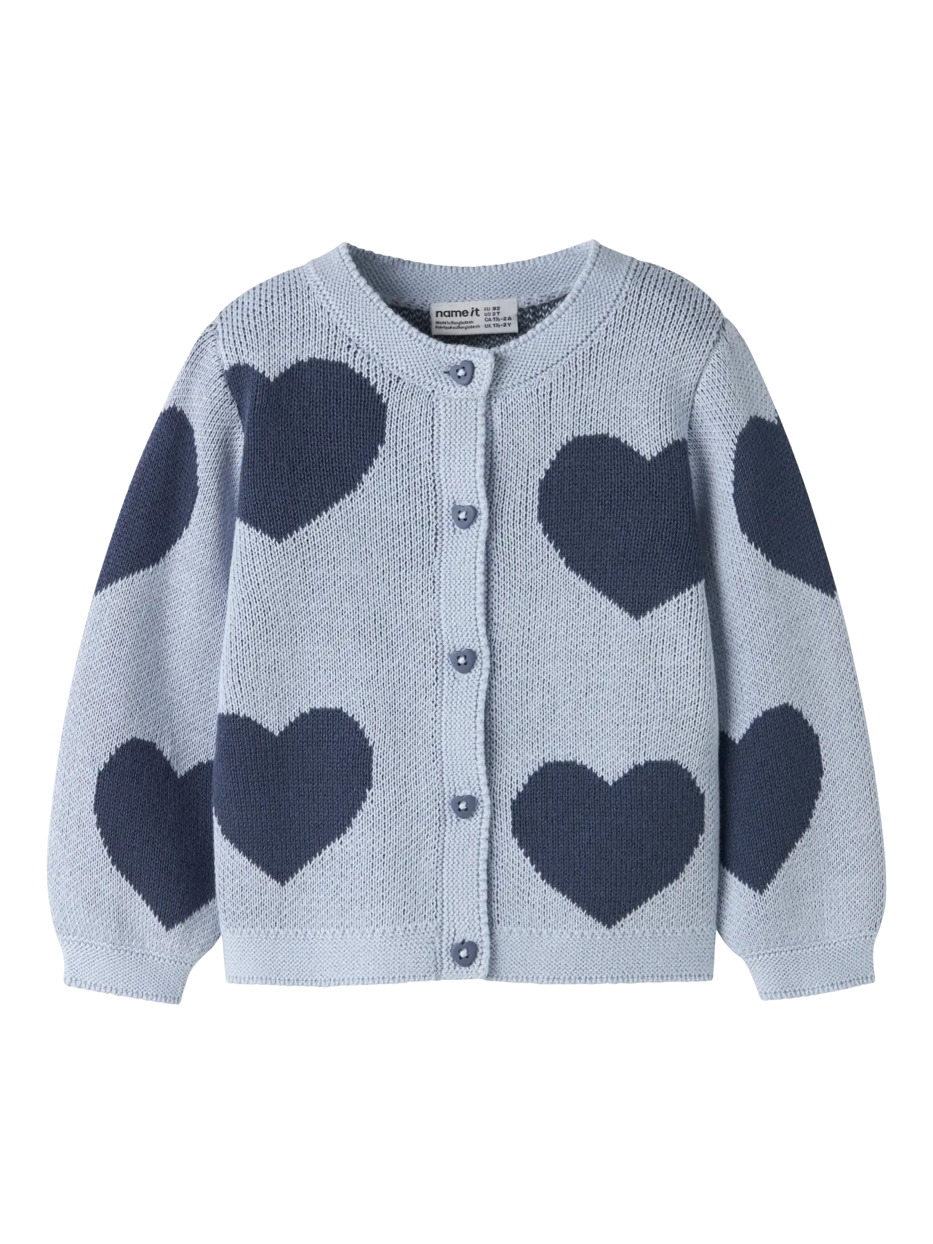 Blue Heart Knitted Sweater