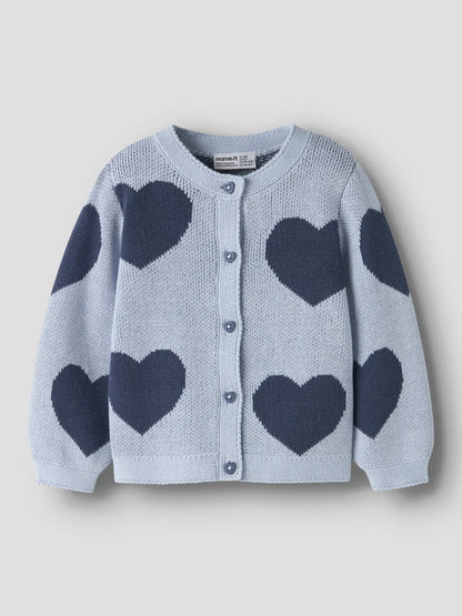 Blue Heart Knitted Sweater
