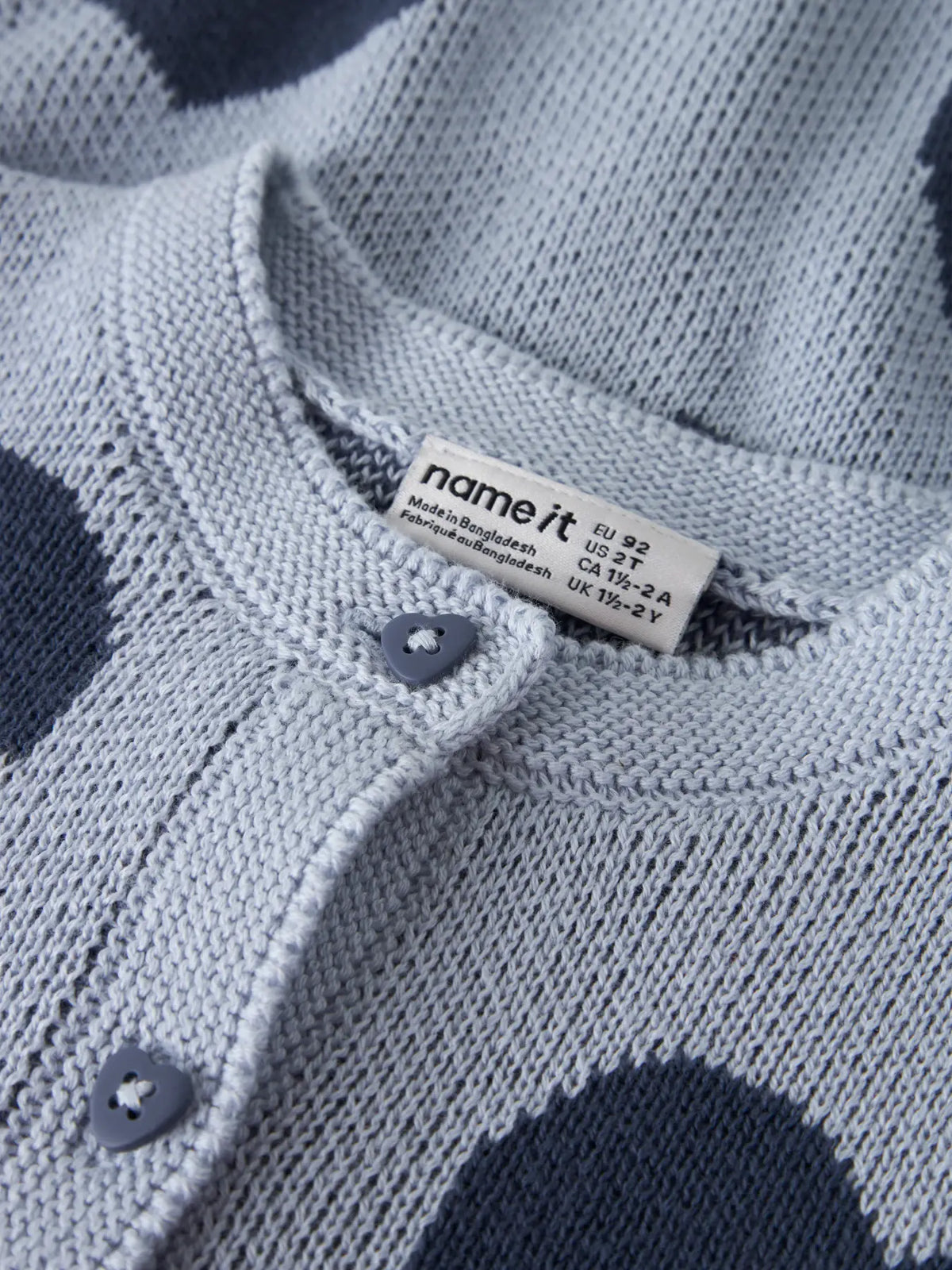 Blue Heart Knitted Sweater
