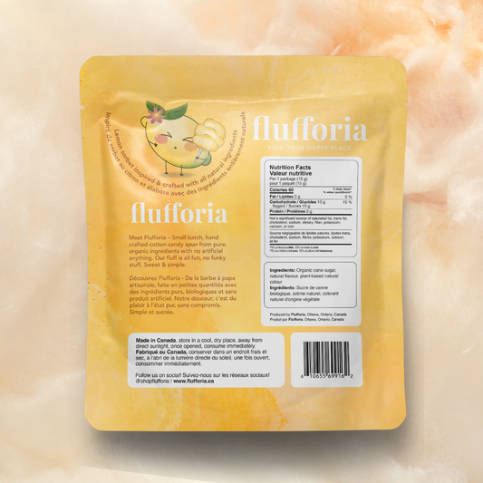 Lemona | Lemon Sorbet Organic Cotton Candy | Natural Flavors