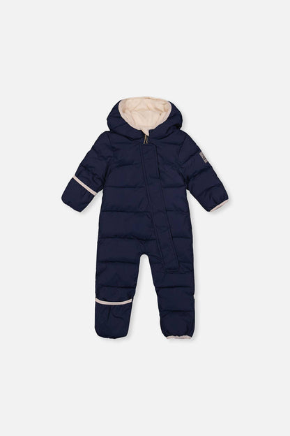 Baby Cloud One Piece Snowsuit Adapted For Car Seats Dark Blue