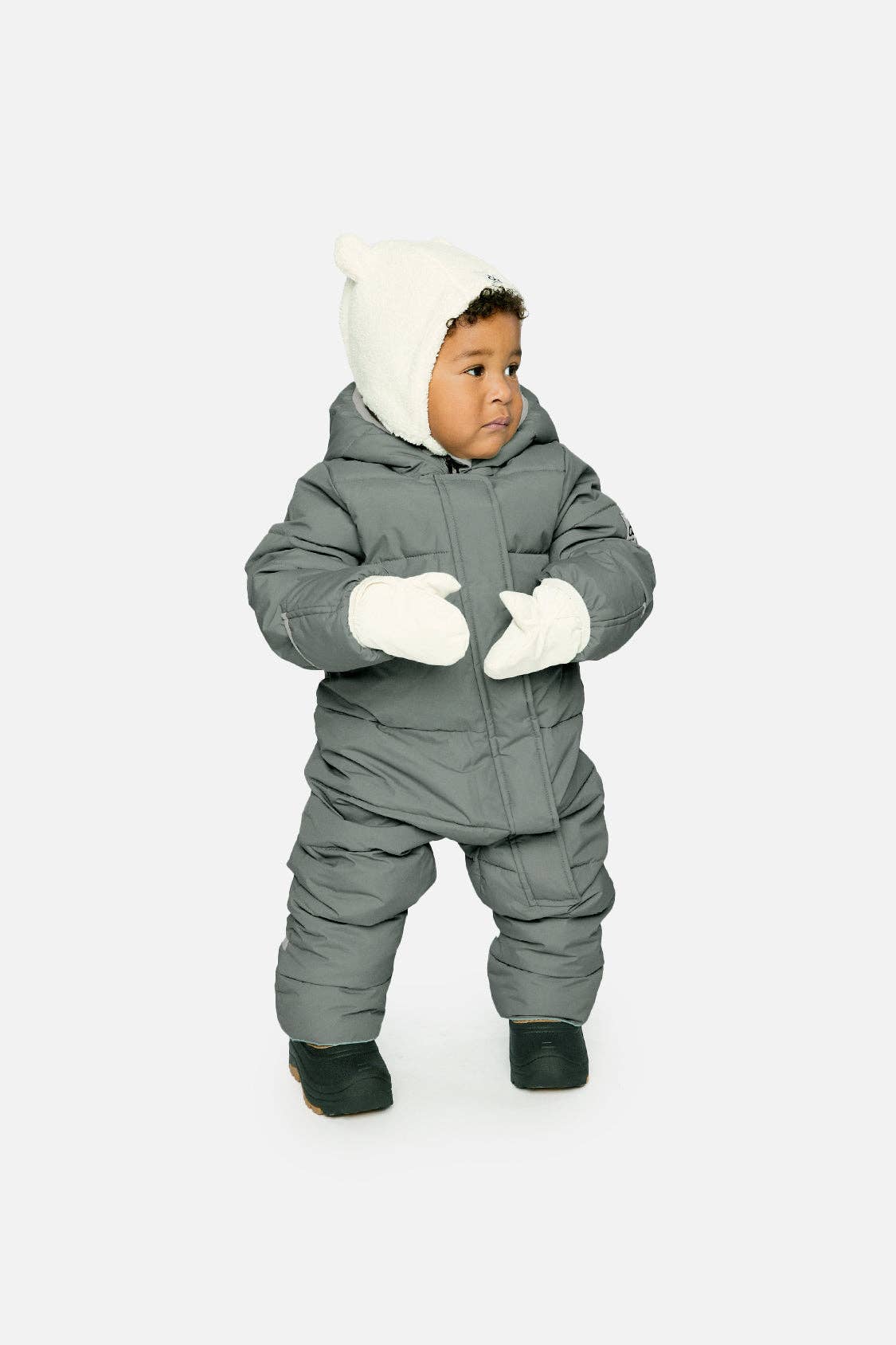 Baby Cloud One Piece Snowsuit Adapted For Car Seats Sage Green