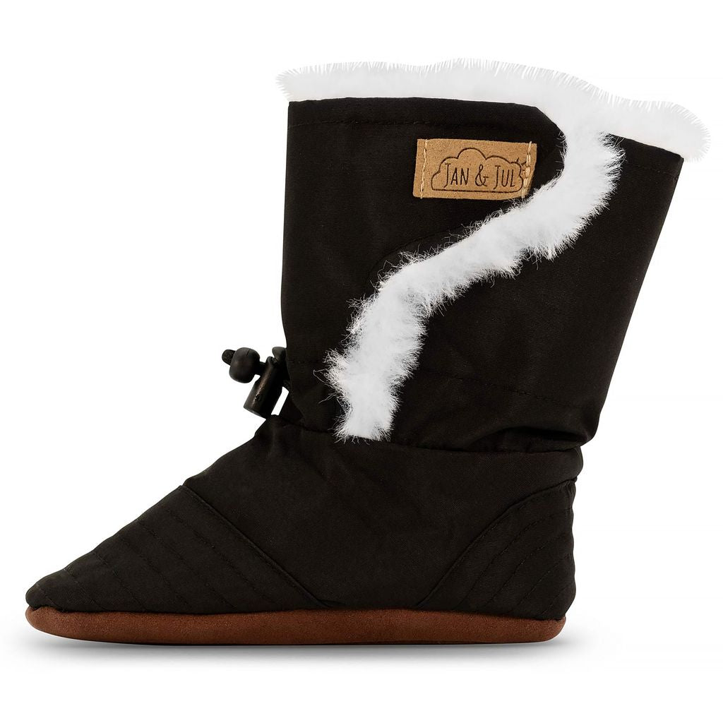 Black - Baby Stay-Put Winter Booties