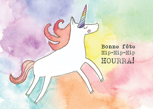 Unicorn Happt Birthday Card