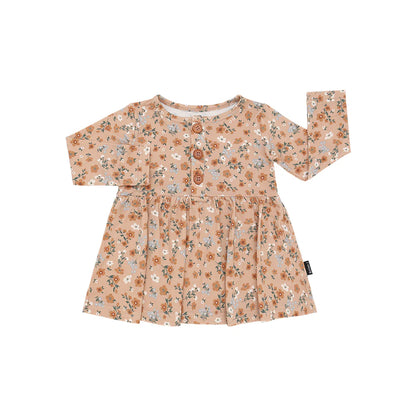 Amber Garden Long Sleeve Peplum Dress