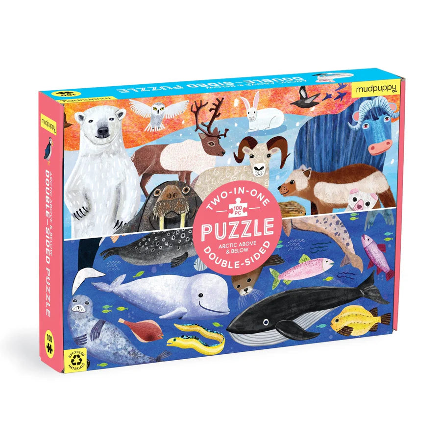 Arctic Above & Below 100 Piece Double-Sided Puzzle