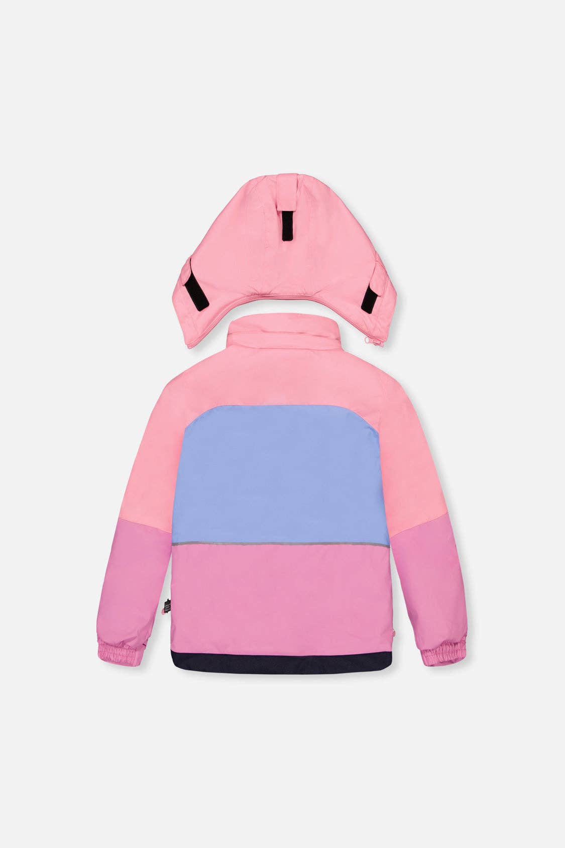 Two Piece Play Snowsuit Pink And Purple Colorblock With Watercolor Floral Print Pants: 5