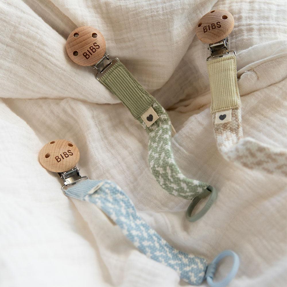 Pacifier Clip - Blush/Ivory