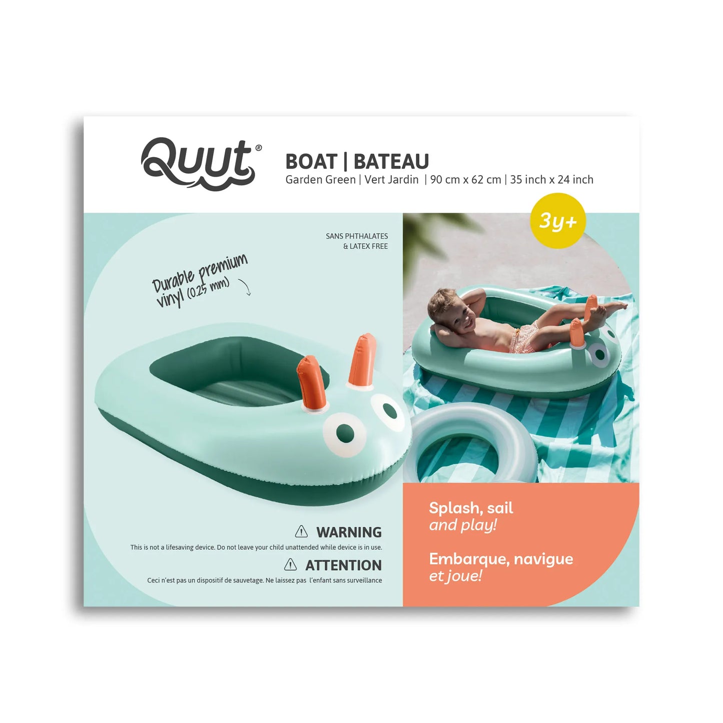 Inflatable Boat Garden Green