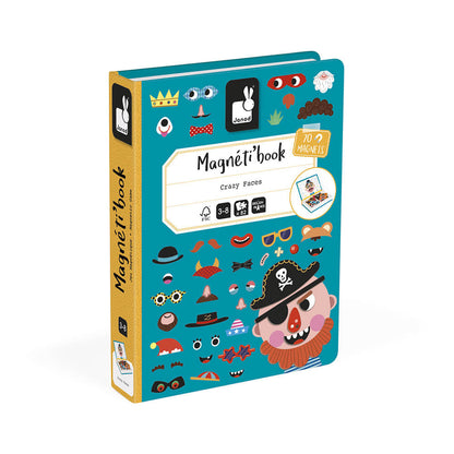 Boy's Crazy Faces Magnetibook