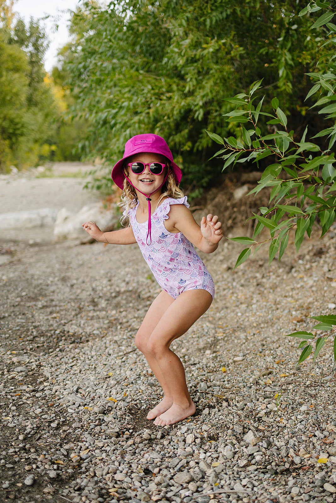 Hot Pink Waterproof Bucket Hat