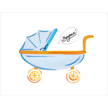 Bonjour Blue Stroller