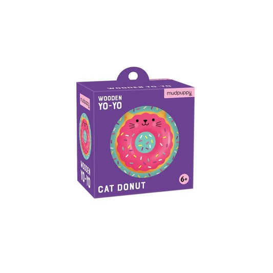 Cat Donut Wooden Yo-Yo