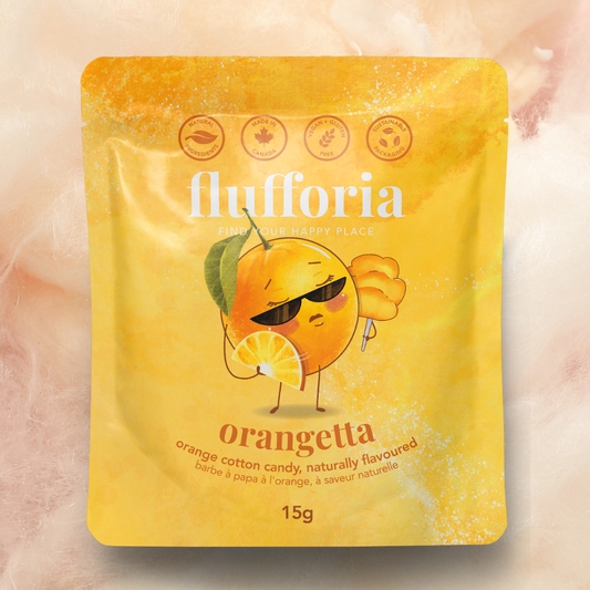 Orangetta | Orange Organic Cotton Candy | Natural Flavors