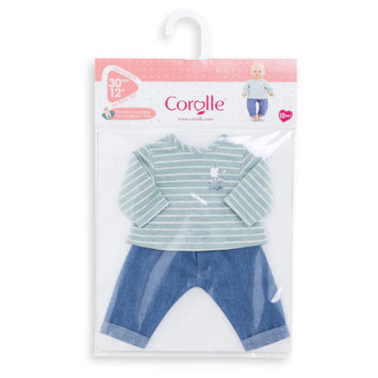 Pants & Stripe Shirt