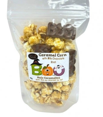 Halloween Caramel Corn W/ Chocolate Boo!