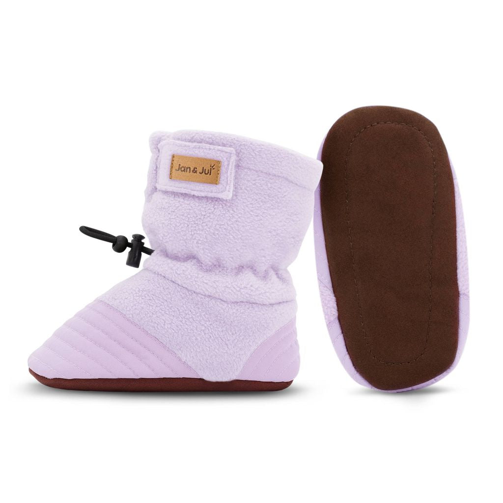 Lavender - Baby Stay-Put Cozy Booties