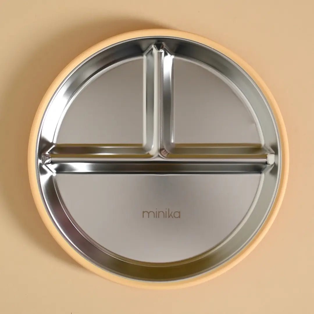 Stainless and silicone suction plate
