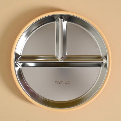 Stainless and silicone suction plate